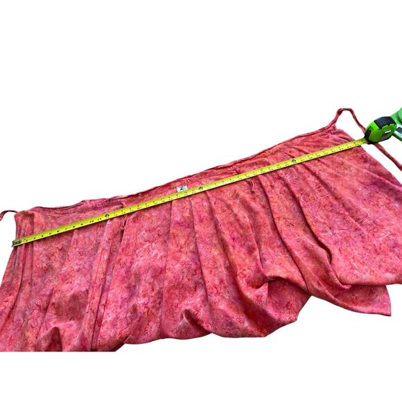 Lost River Clothing Co Vintage Wrap Skirt Hawaiian Floral Cover Up Pink Beach - Picture 5 of 5